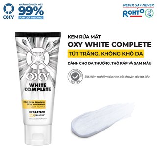 Sữa rửa mặt cho nam Oxy dưỡng sáng da từ đất sét trắng, dạng kem Oxy White Complete 100g