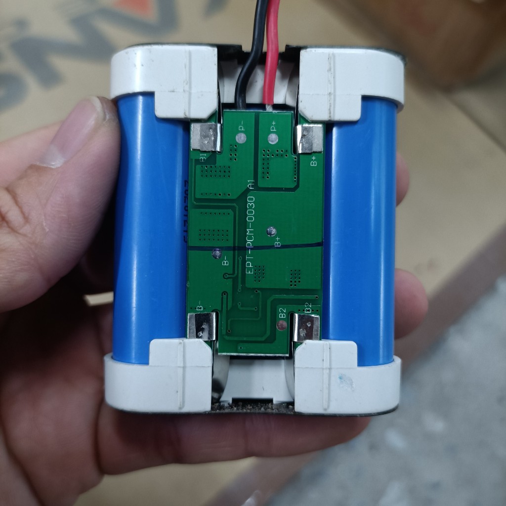 Pin 3S - 12V Li-ion 18650 dung lượng 2.2Ah, hàng mới