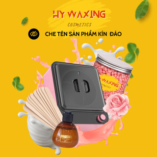 Combo waxing cao cấp nồi nấu sáp wax lông chống dính+ 100gr sáp dừa hồng + mỡ trăn tiệm hy waxing tặng que
