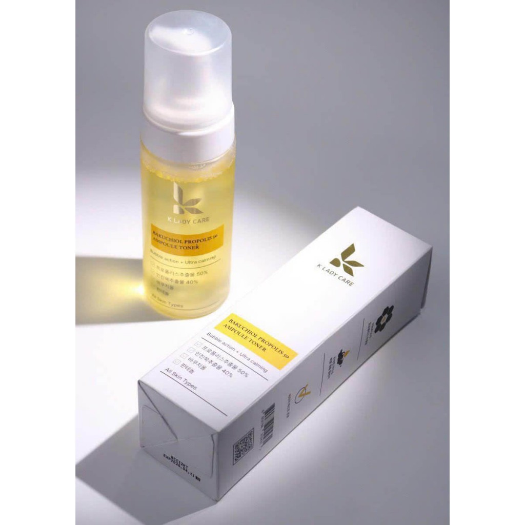 Nước hoa hồng keo ong Bakuchiol K Lady Care thu nhỏ lỗ chân lông, chống lão hóa da,chống oxy hoá và tái tạo làn da 150ml