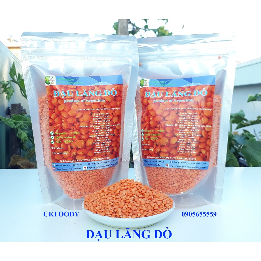 🍏🍏🍏 ĐẬU LĂNG ĐỎ HỮU CƠ.