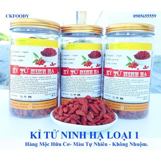 Kỉ tử ninh hạ loại 1. hàng mộc hữu cơ - màu tự nhiên - không nhuộm.