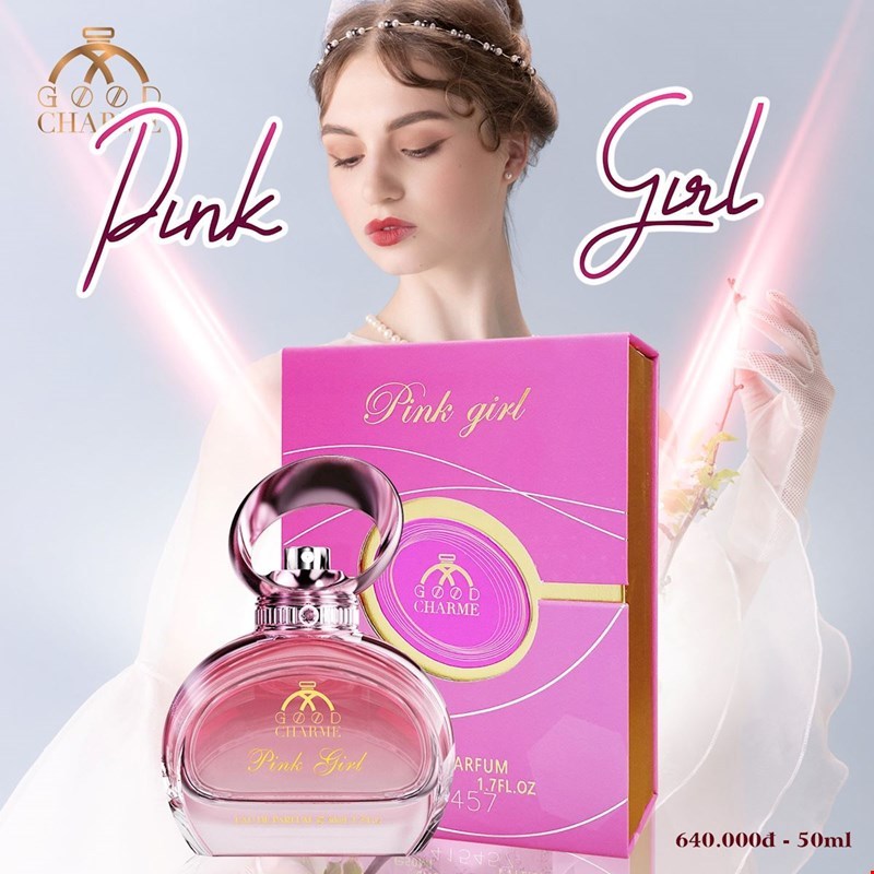 Nước Hoa Nữ Cao Cấp GOOD CHARME PINK GIRL 50ml Lưu Hương Lâu Phong Cách Ngọt Ngào, Thanh, Tươi Mát Chính Hãng