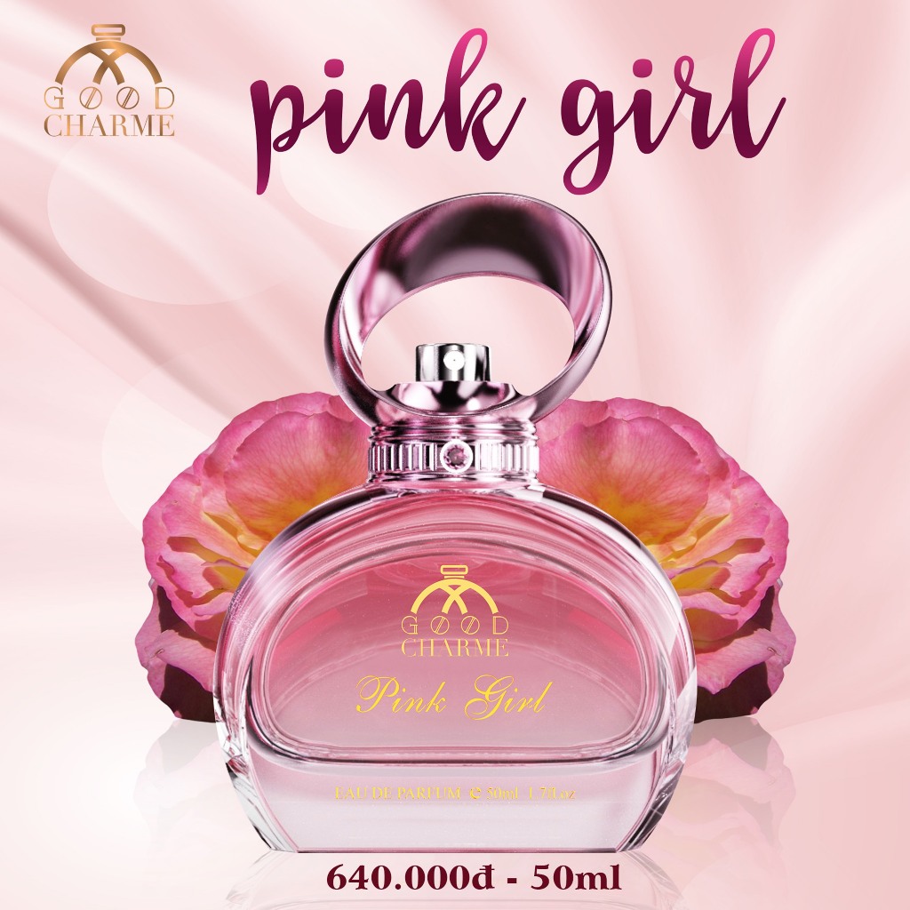 Nước Hoa Nữ Cao Cấp GOOD CHARME PINK GIRL 50ml Lưu Hương Lâu Phong Cách Ngọt Ngào, Thanh, Tươi Mát Chính Hãng