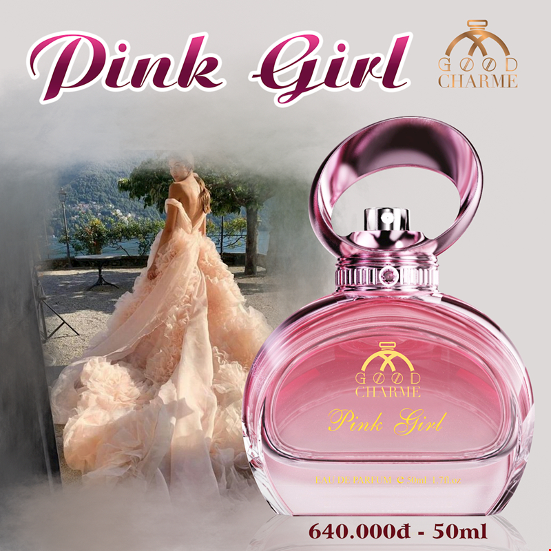 Nước Hoa Nữ Cao Cấp GOOD CHARME PINK GIRL 50ml Lưu Hương Lâu Phong Cách Ngọt Ngào, Thanh, Tươi Mát Chính Hãng