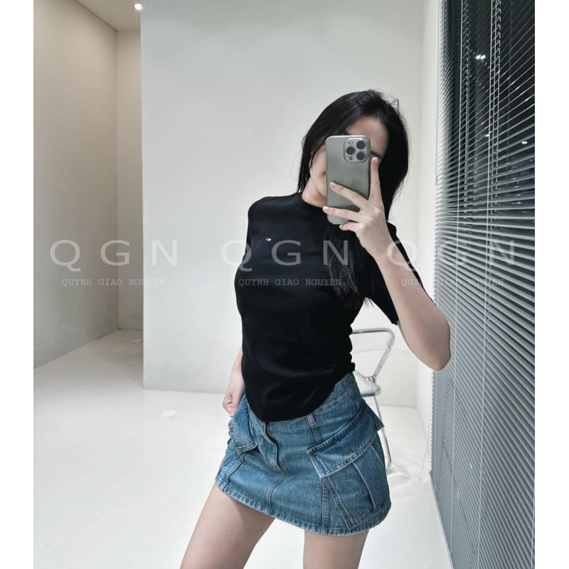 Combo 2 áo phông tony đen và trắng cộc tay cho nữ