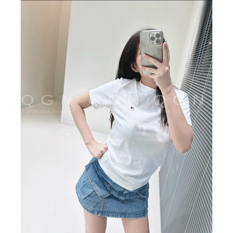 Combo 2 áo phông tony đen và trắng cộc tay cho nữ