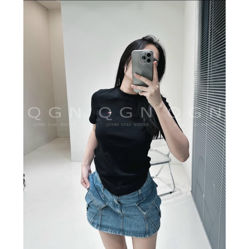 Combo 2 áo phông tony đen và trắng cộc tay cho nữ