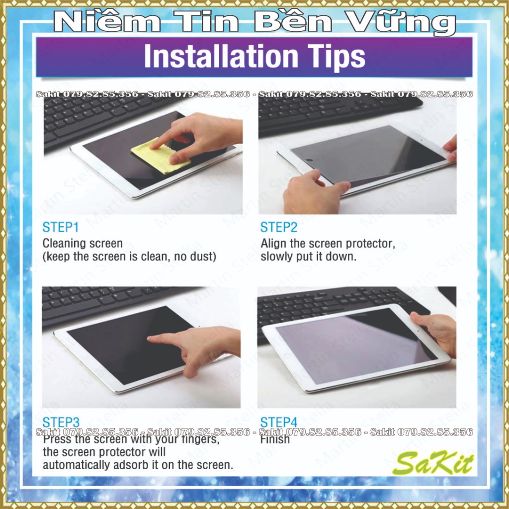 Kính cường lực full màn hình máy tính bảng samsung tab A9 8.7inch , tab A9+  11inch