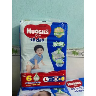 Tã dán huggies size l 42 miếng / 68 miếng / 68 + 8 miếng