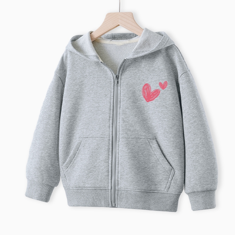 Áo khoác bé gái BabyloveGO 2024 áo khoác nỉ bông hoodie in hình độc đáo đáng yêu cho bé