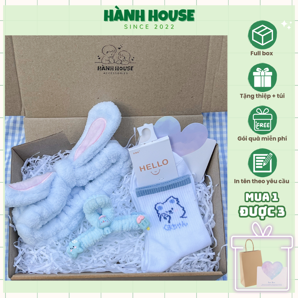 Set quà tặng ba món tặng bạn gái ý nghĩa nhân dịp sinh nhật, 18/3, lễ tình nhân, noel,…