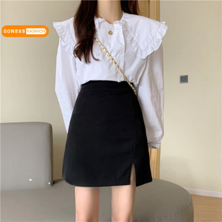 Chân váy a ngắn Goness xẻ đùi phong cách trẻ trung năng động phù hợp với giới trẻ QV101