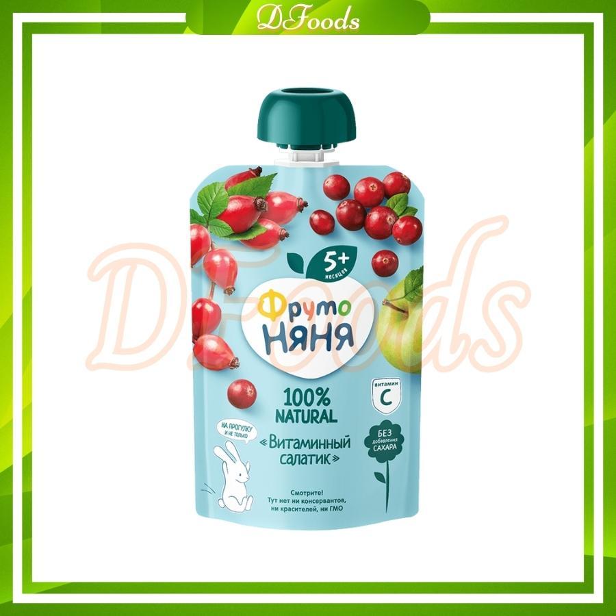 Trái Cây Nghiền Fruto Nhiều Vị Cho Bé 5M+ 90g Date 06.2024