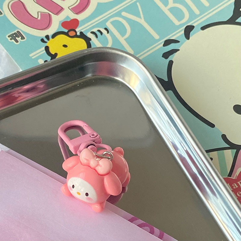 Móc Khóa Mini Cún Pacha Màu Macaron Dễ Thương