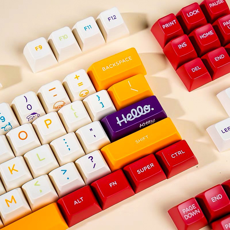 Keycap Colourful Dream tráng men siêu đẹp | Nút bàn phím cơ | Profile SA