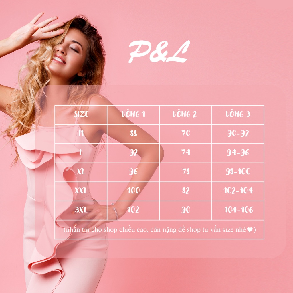 Váy Đầm Dự Tiệc Dạ Hội Trung Niên Thiết Kế Cao Cấp Tay Vol Nhún Ngực PL49