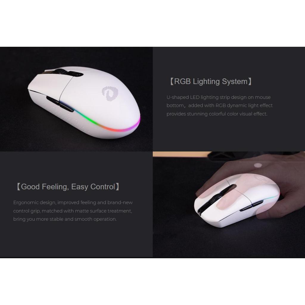 Chuột không dây gaming DAREU EM911X Dual Mod RGB pin sạc