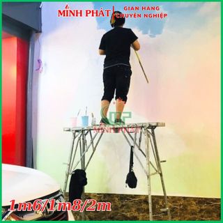 Giàn Giáo Gấp Gọn Thi Công Minh Phát D 1m6 Rộng 25cm Cao 80-120cm, Ghế Xếp Công Trình Xếp Gọn Minh Phá
