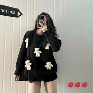 ÁO LEN ĐÔI ĐÍNH GẤU BÔNG QCCC