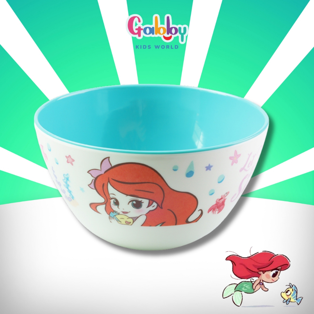 Chén Ăn Dặm Nhựa Melamine Nhân Vật Disney Cho Bé (Mickey, Donald, Ariel, Snow White, Cinderella, Stitch, Elsa, ...)