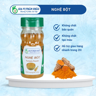 Nghệ bột trân châu | hũ nhựa 40g, 100% từ tự nhiên
