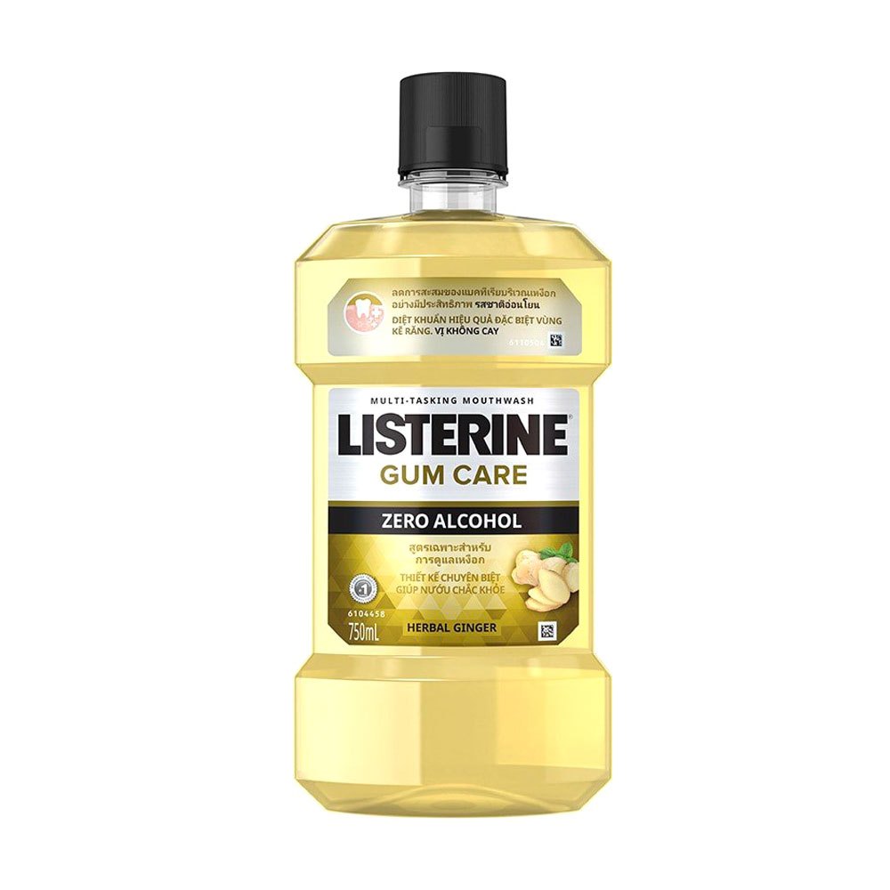 Nước Súc Miệng Chuyên Biệt Listerine Vị Gừng Dành Riêng Cho Nướu Giúp Răng Nướu Chắc Khỏe 250/750ml