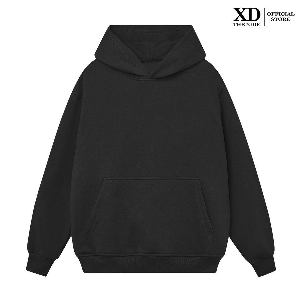 Áo Hoodie nỉ The Xide áo trơn form unisex nam nữ chất nỉ bông dày dặn