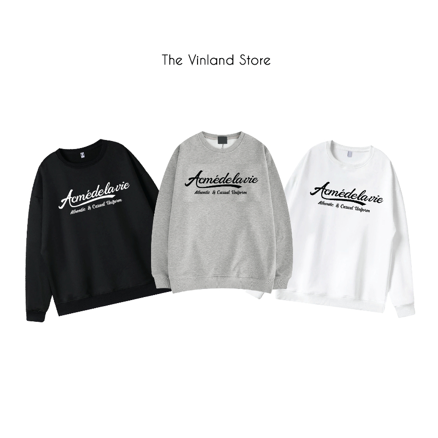 Áo Sweater ADLV 02 (chữ gáy) , Áo nỉ nam nữ chất dày, in KTS, Dáng Unisex