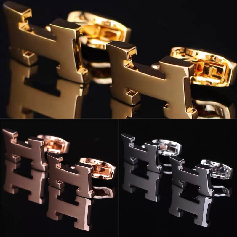 Khuy măng sét Hermes 03