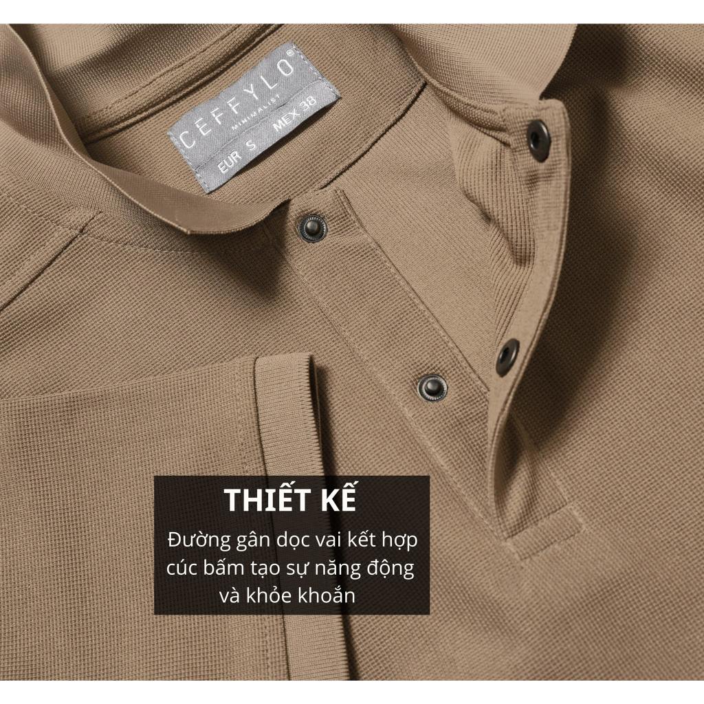 Áo Polo Nam Trơn Cúc Bấm Polido Chất Vải Mềm Mịn Co Giãn 4 Chiều Thoáng Mát Thấm Hút Mồ Hôi Tốt Thời Trang Cho Nam