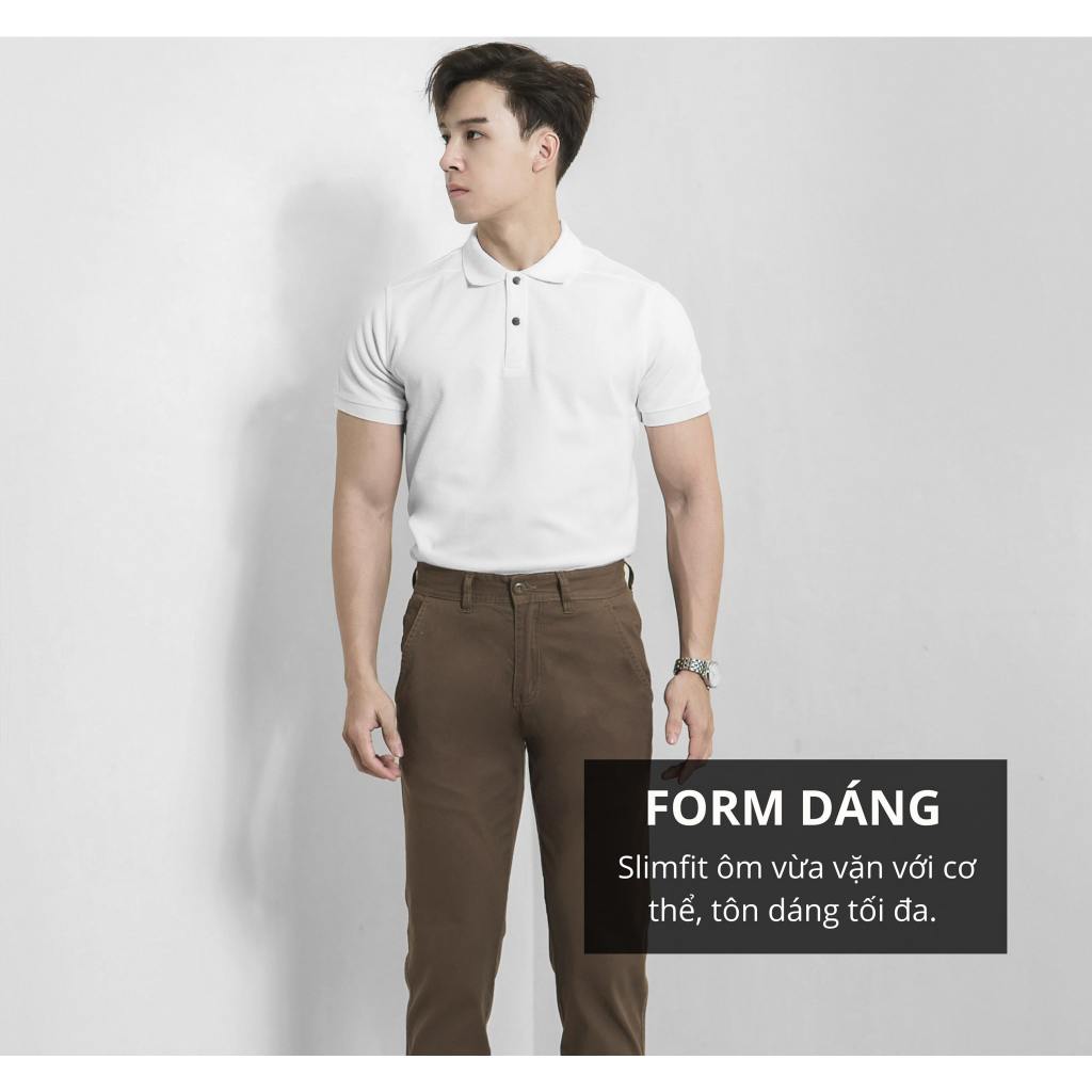 Áo Polo Nam Trơn Cúc Bấm Polido Chất Vải Mềm Mịn Co Giãn 4 Chiều Thoáng Mát Thấm Hút Mồ Hôi Tốt Thời Trang Cho Nam