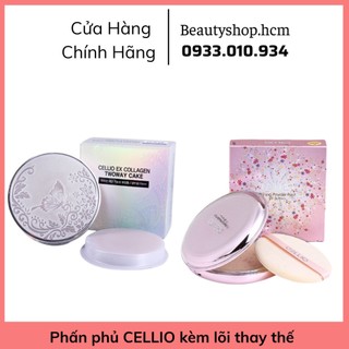 Phấn phủ Cellio Ex Collagen twoway cake SPF 30 - Phấn phủ Innisfree Hàn Quốc
