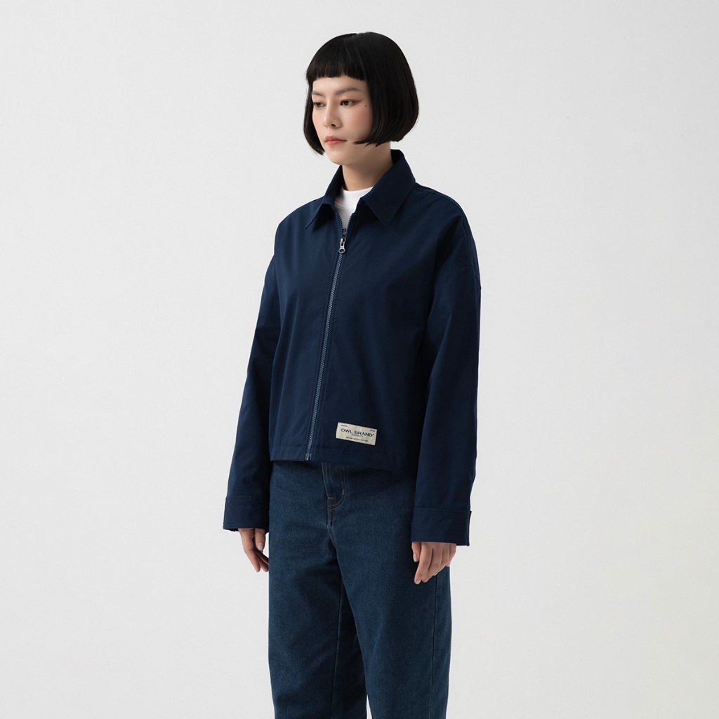 Áo khoác kaki nữ Owlbrand Simplicity/ Navy