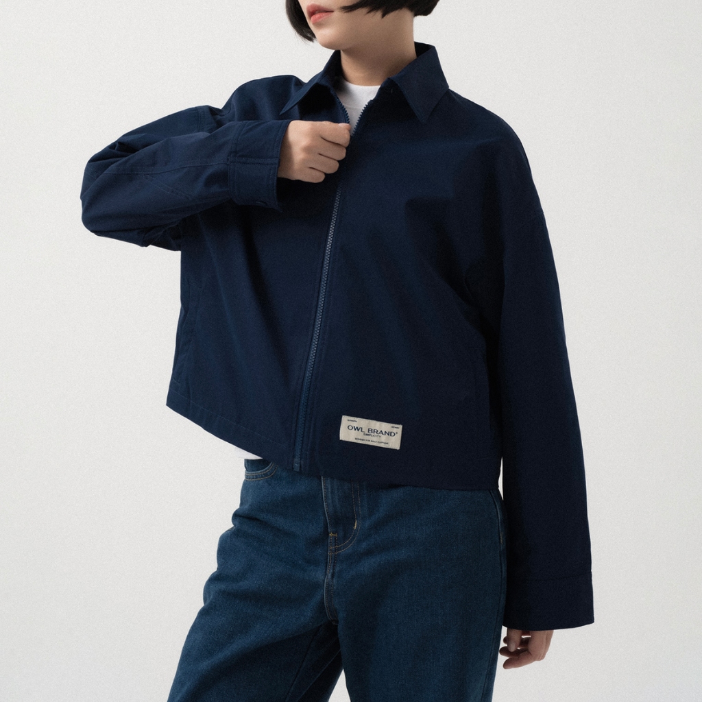 Áo khoác kaki nữ Owlbrand Simplicity/ Navy