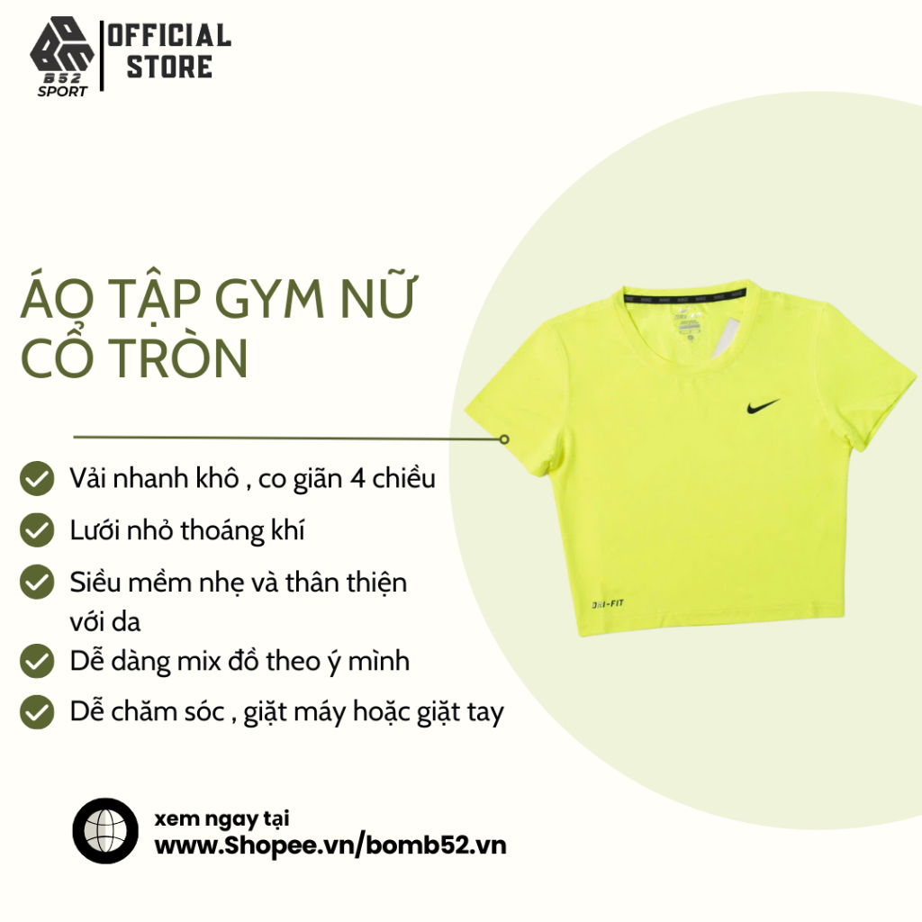 Áo Croptop Tập Gym/ Yoga/ Chạy Bộ Tay Ngắn Kiểu Lỗ Sau Lưng Thoáng Khí
