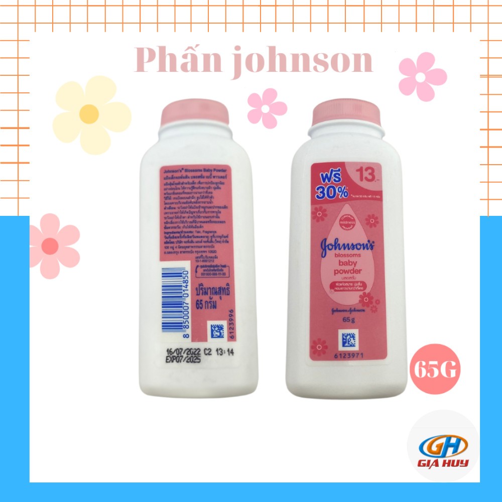 Phấn rôm Johnson's Baby powder hương hoa cho bé lọ 65g