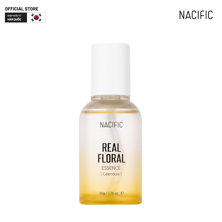 Combo Nacific Tinh chất Real FloralEssence Calendula 50g(dateT12/2024) & Kem dưỡng Real Floral Air Cream Calendula 100ml