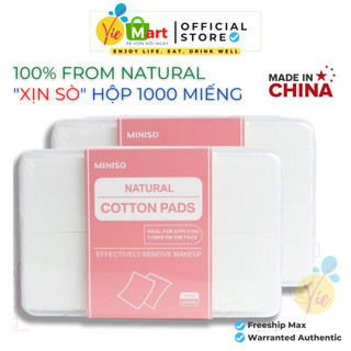 Bông Tẩy Trang Miniso Natural Cotton Pads 1000 miếng