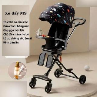  Xe đẩy nâng cấp M9 2 chiều 3 tư thế có ngả lưng sâu có gác chân dành cho bé 