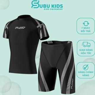 Đồ bơi nam tay ngắn quần lửng chính hãng YUKE kiểu dáng thể thao size tới 95kg mẫu mới 2023