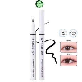 Bút Dạ Kẻ Mắt Nước Karadium Waterproof Brush Liner Black 4g - Mibebe