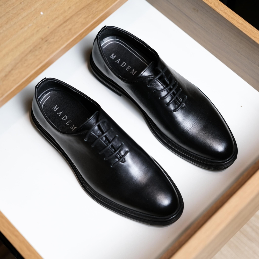 Giày Tây Nam Công Sở Cao Cấp Cổ Thấp Trẻ Trung Phóng Khoáng Da Bò Ý - LN7 MADEM - Full Box Bảo Hành 