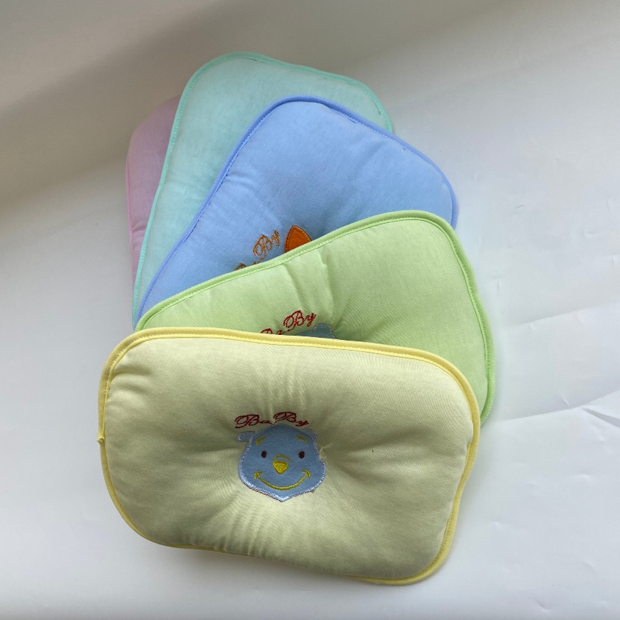 Gối Lõm sơ sinh cho bé Chống Méo đầu vải Bông mềm