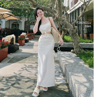 Đầm 2s đôi khoét eo hở lưng dáng dài hàng đẹp!transstore90