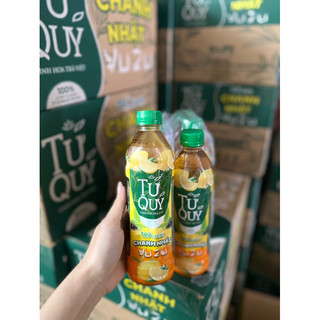 Trà chanh tứ quý vị trà xanh Chanh nhật yuzu chai 450ml