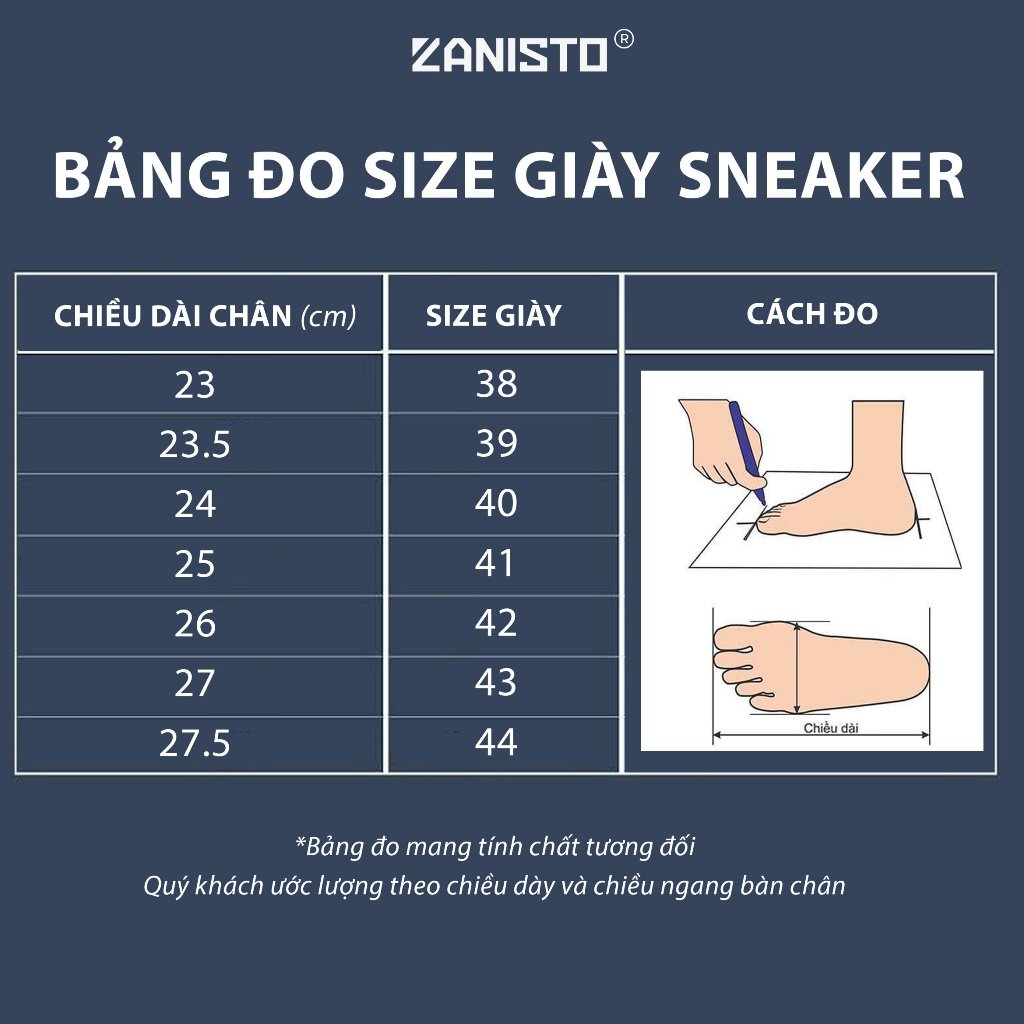 Giày Thể Thao Nam Sneaker ZANISTO CS954 Đế Cao Su Siêu Êm Chất Da Cao Cấp Bền Bỉ Màu Trắng