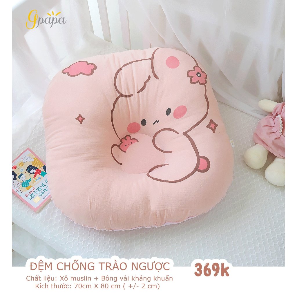 Đệm Chống Trào Ngược Cao Cấp Gpapa Chống Nôn Trớ, Ợ Hơi & Trào Ngược Dạ Dày Ở Trẻ Sơ Sinh