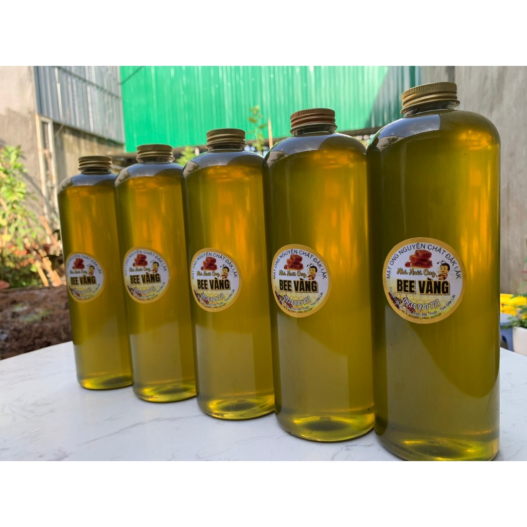 2 LÍT = 2,8 kg Mật ong hoa BẠC HÀ nguyên chất 100% - từ cao nguyên Hà Giang - THƯƠNG HIỆU BEE VÀNG