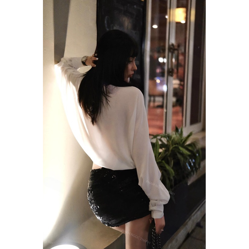 👚 SET ÁO SƠMI FORM RỘNG + CHÂN VÁY KIM SA